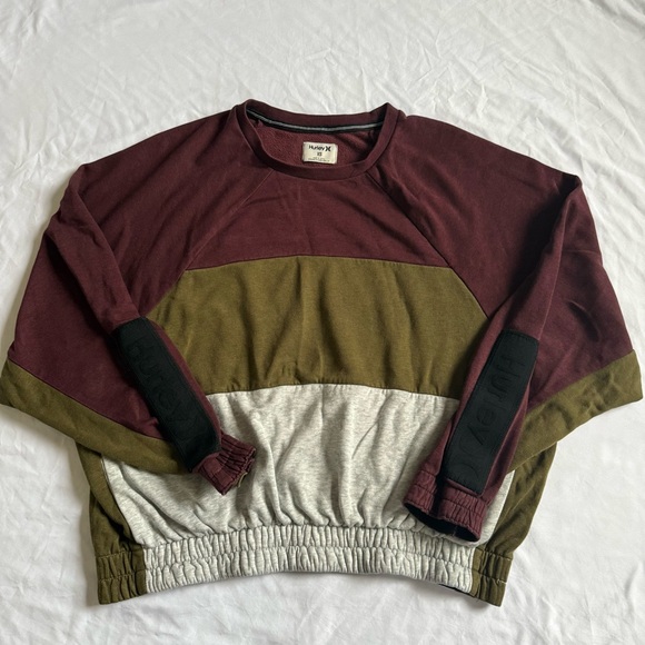 Hurley Other - HURLEY Women’s Crewneck Sweater - Burgundy, Olive, and Gray Size XS